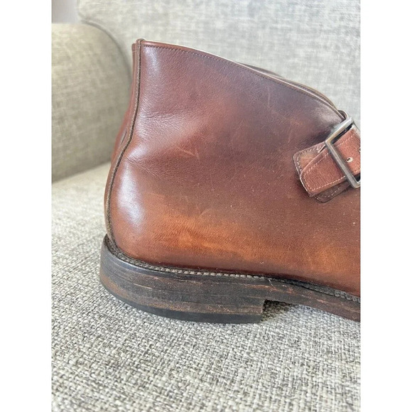 Allen Edmonds Ostendo St. George Ankle Strap Boots Men\'s sz 9.5 AA Narrow main image 9